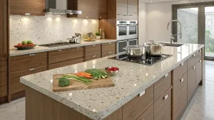 Granite kitchen countertop