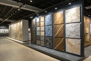 Tiles and granite of different surfaces