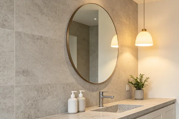 honed granite harder to maintain bathrooms